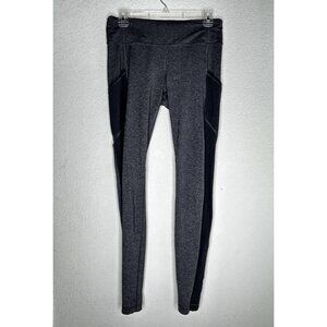 Lululemon Pants Womens 8 Gray Black Leggings High Rise Pocket Yoga Running